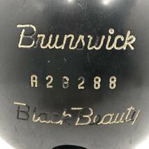 【中古品】★Brurswick/ブラウンズウィック★ボーリングボール　ブラックビューティー　UniBowl 14-5　箱あり_画像3