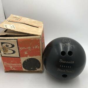 [ secondhand goods ]*Brurswick/ Brown zwik*bo- ring ball black beauty C96592 UniBowl 12-25 box equipped 