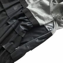 新品Rose Tiaraローズティアラ ティアード フリル ワンピース グレー ブラック 半袖 15号 2XL 3Lサイズ44 大きいサイズ 未使用タグ付き_画像8