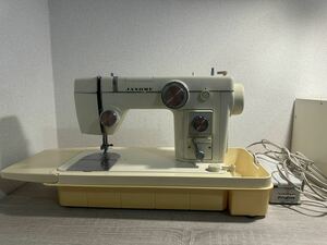 JANOME MODEL 802 ジャノメミシン フットコントローラー付き　裁縫 手工芸　現状品