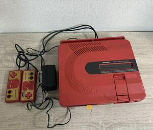 SHARP AN-500R TWIN FAMICOM シャープ ツインファミコン本体　赤