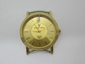 VALENTINO DOMANI バレンチノ ヴァレンチノドマーニ ゴールド文字盤 腕時計 FINE GOLD 999.9 VD-1023 （0305J34）
