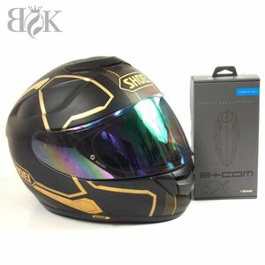 SHOEI GT-Air 二輪 バイク ヘルメット マットブラック サインハウス B+COM SB6X Bluetooth インカム セット 動作品 訳あり 中古 ♪