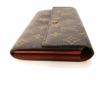 ルイヴィトン モノグラム ポルトモネクレディ 長財布 M61726 二つ折り ロングウォレット LOUIS VUITTON 中古 ★_画像4