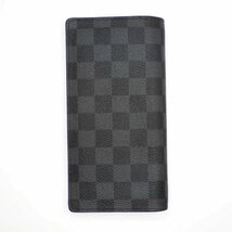 ルイヴィトン ダミエグラフィット ポルトフォイユブラザ 二つ折り長財布 黒 N62665 MI1110 LOUIS VUITTON ●_画像2