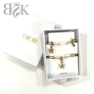 未使用品 Dior ディオール ノベルティ チャーム スター 星 モチーフ CD ロゴ ゴールド レディース 小物 中古 ★