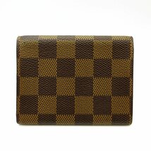 ヴィトン アンヴェロップ カルト ドゥ ヴィジット N62920 カードケース ダミエ Louis Vuitton ◇_画像2