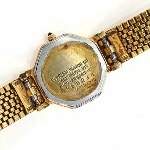 シチズン エクシード レディース腕時計 2200-225945 ゴールド クオーツ ジャンク 中古 CITIZEN ★の画像5