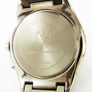 シチズン アテッサ H149-S096073 電波ソーラー ブラック文字盤 メンズ 腕時計 稼動品 CITIZEN ■の画像2