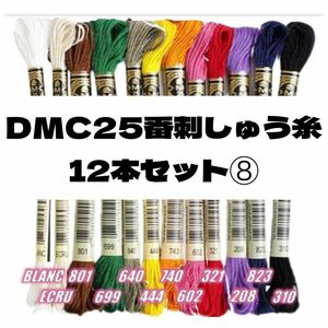 DMC25 刺しゅう糸 #25 12本セット⑧