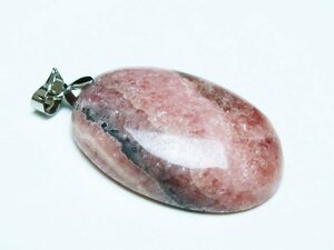 誠安◆天然石最高級品インカローズ(ロードクロサイト)ペンダント[T313-5616]