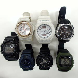 1円スタート激レア CASIO カシオ G-SHOCK ジーショック Baby-G ベビーG 他 時計 まとめ 7点セット 30103 11-2