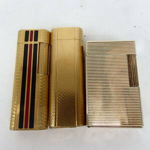 1円スタート 激レア S.T,Dupont デュポン Cartier カルティエ マルマン ガスライター 三点セット 30126 11-2