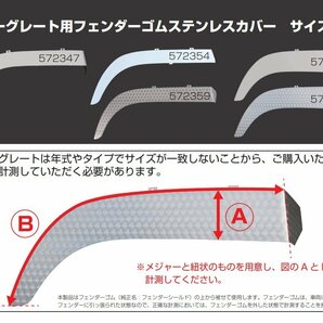 572354【フェンダーゴムステンレスカバー】送付先法人様限定 フェンダーゴムステンレスカバー スーパーグレート Ｓキャブ 【大型商品】の画像2