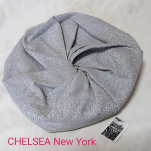 CHELSEA New York　未使用品　キャスケット　ベレー帽　グレー　綿麻　レディース