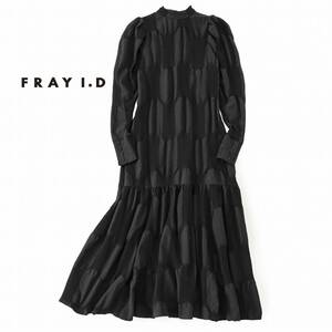 美品★FrayI.Dフレイアイディー★0size/9号★ワンピース黒N151