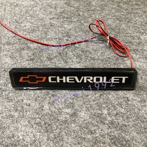 シボレー CHEVROLET◎フロントグリル バッジ led ランプ 1個 エンブレム DIY バンパーグリルカバー 飾り防水防塵 車アクセサリー 12V