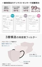 【セール】アイスグレー バイカラー 立体 3D 不織布マスク 20枚入り Lサイズ 両面カラー 感染症 花粉症 インフル 対策 JewelFlapMask_画像8