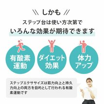 ステップ台 4段 踏み台昇降 ステッパー 4段階調節 エクササイズ フィットネス 踏み台 昇降台 ダイエット トレーニング 有酸素運動 ブラック_画像3