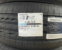 数量限定 特価商品　215/45R17　ブリヂストン レグノ GR-X2　夏タイヤ　4本　BRIDGESTONE REGNO GR-XⅡ_画像2