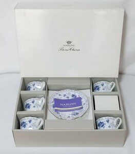 【未使用・保管品】ナルミ ソラリア コーヒーカップ&ソーサー 5客セット NARUMI コーヒー碗皿