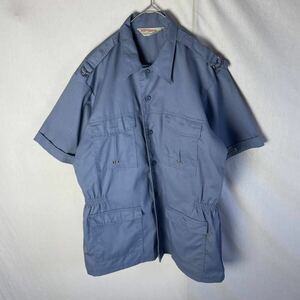 sport-abouts by BIG YANK 半袖ワークシャツ　古着　ヴィンテージ ライトブルー　WORKWEAR