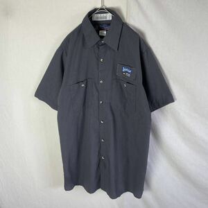 unifirst 半袖ワークシャツ　古着　サイズ15.5 グレー　WORKWEAR