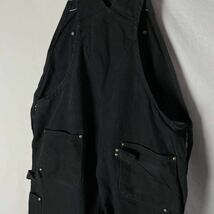 カーハート ダックオーバーオール 古着　46×32 ブラック　サロペット WORKWEAR _画像9