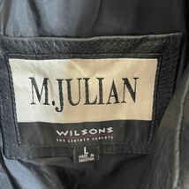 WILSONS M.JULIAN レザージャケット　古着　Lサイズ　ブラック　ヴィンテージ _画像4