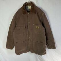 Duxbak ダックワークジャケット　古着　　M-Rサイズ　ブラウン　WORKWEAR ブランケットライナー　カバーオール_画像1