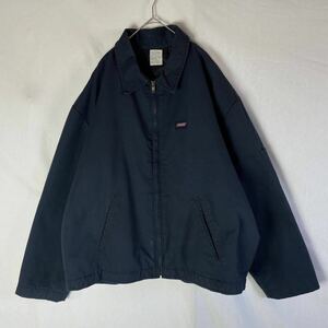 genuine dickies ワークジャケット　古着　2Xサイズ ネイビー　WORKWEAR 中綿入り