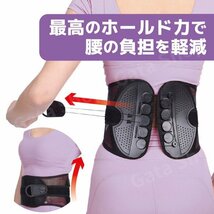 コルセット XXL 大きめ 姿勢矯正 腰痛ベルト 腰サポーター 骨盤ベルト 姿勢改善 腰痛 楽 簡単 ワイヤー 腰痛解消 ダイエット 健康 女性 男_画像3