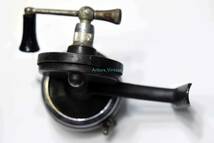 AIREX BACHE BROWN MASTER REEL MODEL 3 USA SPINNING REEL AX06-307 VINTAGE REEL,　OLD REEL,　HISTRICAL REEL ビンテージリール_画像3