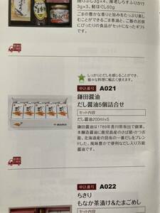 日本管財 株主優待 カタログギフト鎌田醤油 だし醤油 紙パック 200ml×5本 他