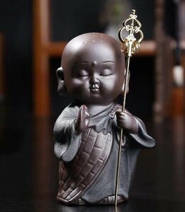 陶器製 地蔵菩薩立 像 ミニ 可愛い 仏像 水子供養 お地蔵様 開運置物 風水