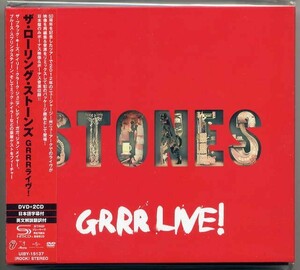 ☆ザ・ローリング・ストーンズ The Rolling Stones 「GRRRライヴ! GRRR LIVE!」 DVD+2SHM-CD 新品 未開封