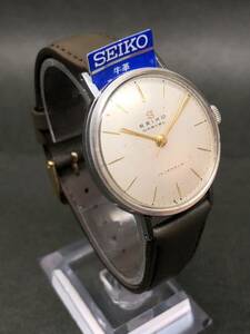 2021年OH済◆稀少◆セイコー名品【初期型マーベル】アップライト蛇S◆1957年製造◆SEIKO新品ベルト◆機械測定平置き±30秒(現状数値好調)