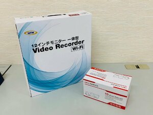 未使用☆塚本無線 12インチモニター 一体型レコーダー WTW-PA2582WHA-2TB/IPカメラ WTW-BDR332SEAW 防犯カメラ