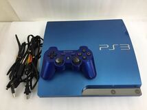 中古 PS3 プレステ3 PlayStation 3 (320GB) スプラッシュ・ブルー (CECH-3000BSB) SONY ゲーム機 【龍が如く付き】本体　コントローラー _画像1