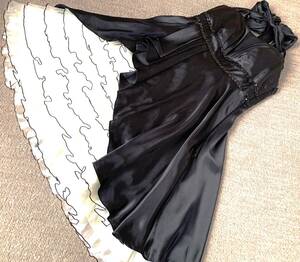 609　ＡＩＭＥＲ　つるつるサテン　ドレス　黒　　　
