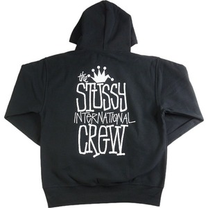 STUSSY Stussy 24SS CROWN INTERNATIONAL HOODIE Black sweat Parker black Size [L] [ new old goods * unused goods ] 20789373