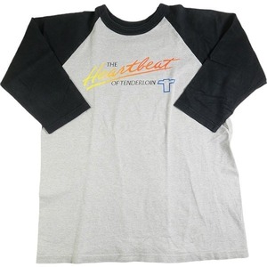 TENDERLOIN テンダーロイン T-RAGLAN HEARTFEAT GRAY/BLACK ラグランロンT 灰黒 Size 【M】 【中古品-良い】 20790100