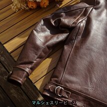 メンズ馬革 レザージャケット 本革 ホースハイド 革ジャン バイクレザー アメカジ メンズ S～3XL_画像3