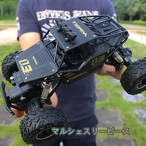 4WD ラジコンカー オフロード RCカー ラジコン 四輪駆動 操作時間25分 リモコンカー 防振性 走破性抜群 子供プレゼントに最適の画像1