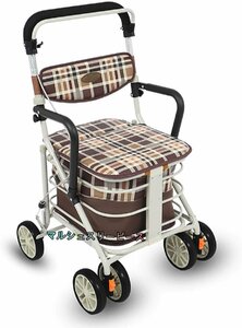  silver car light weight year ... pushed . car assist uo- car independent walking assistance folding type walk car shopping Cart high capacity brake lock with function 