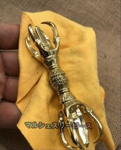 五鈷杵 小（長さ9.8cm）密教法具 寺院仏具 手道具 金剛杵 護摩壇 法具密教で使われる仏具_画像2