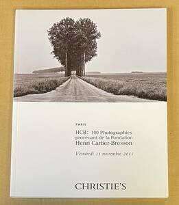 クリスティーズ Christie's PHOTOGRAPHIES 11 2011 Henri Cartier-Bresson 写真　写真集