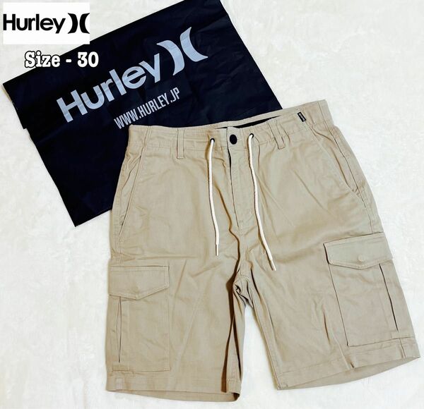 美品 hurley メンズ カーゴパンツ サイズ30 ベージュ