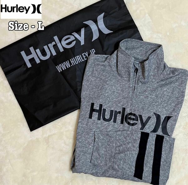 ハーレー hurley ラッシュガード ジップアップ メンズLサイズ