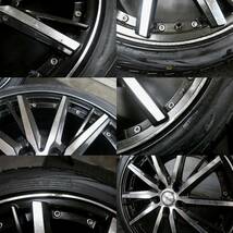 激安!!売切 S/F シュタイナー 人気のダブルカラー 18×8J +38 PCD114.3/5H バリ山付 225/45R18 クラウン マークX カムリ プリウスα 即納_画像6